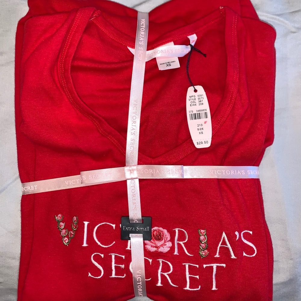 victoria secret pajama gown top